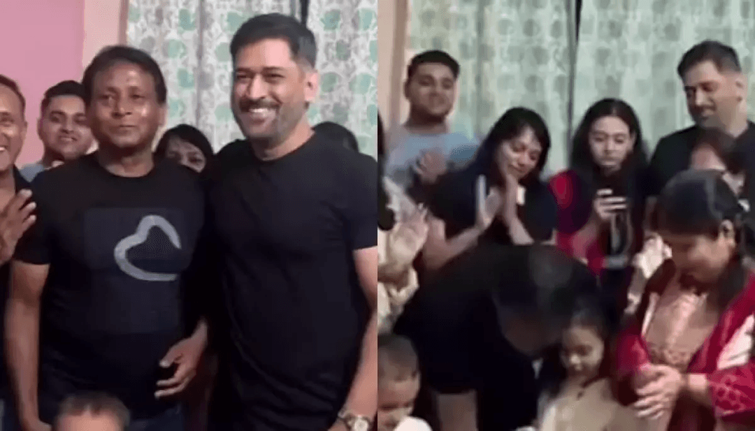 Dhoni Being Dhoni: A Pure Moment at His Friend’s Birthday That’s Winning the Internet
